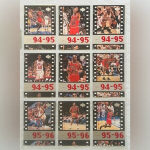 Michael Jordan MJ Timeframe Collector’s Cards - Lot of 9 - VGC MJ10